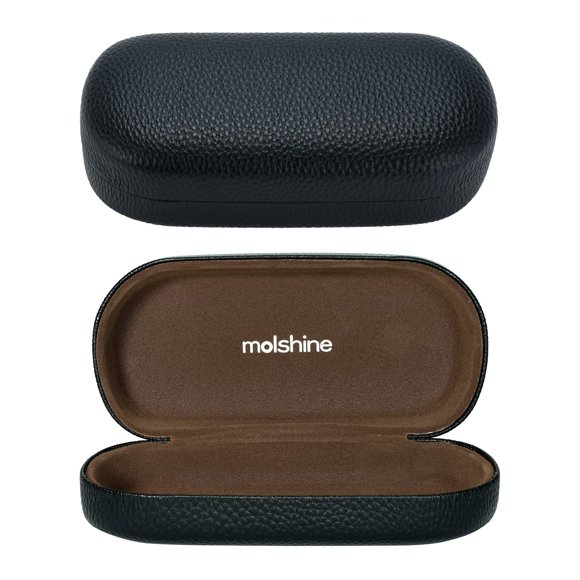 Funda para gafas de sol Molshine Hard Shell Leather Black