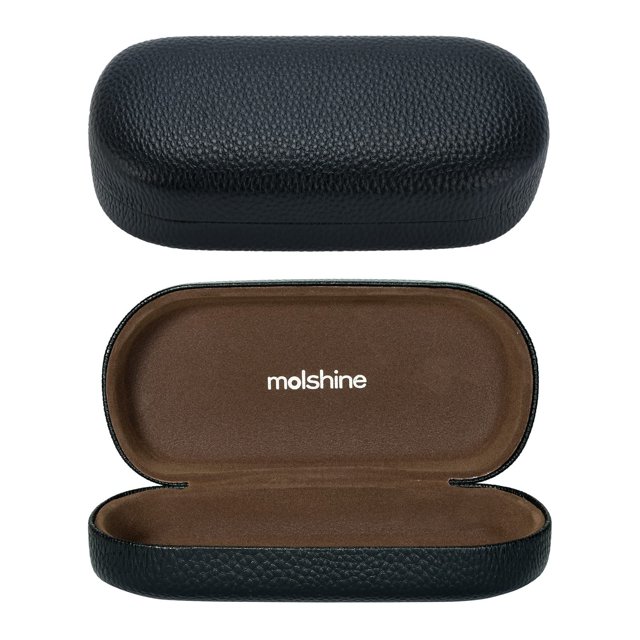 Funda para gafas de sol Molshine Hard Shell Leather Black