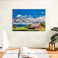 thumbnail image 3 of Elephant Stock Grand Teton Mormon Barn Wall Art - Horizontal Canvas Wall Art - Living Room Wall Decor - Nature Canvas - Gray And Brown Decor - 12" x 8", 3 of 8