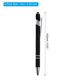 thumbnail image 2 of Bolígrafo Uxcell con punta de stylus, bolígrafo metálico, tinta negra, punta media de 1.0 mm, estilo 1, paquete de 6 en negro, 2 of 6