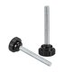 thumbnail image 3 of Uxcell M6 x 50mm Hilo Macho Cabeza Redonda Perillas de Sujeción Estriadas 10 Paquete, 3 of 5