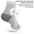 thumbnail image 6 of Betivan 2 Counts Ankle Protection Sleeve Summer Thin Boxing Basketball Cycling Sprain Foot Sprain Ankle Protection Sleeve Light Blue Purple White L M S XL, 6 of 9