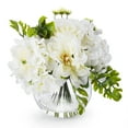 thumbnail image 3 of Enova Home Hydrangea Rose and Peony Mixed Silk Flower in Round Clear Glass Vase, 3 of 3