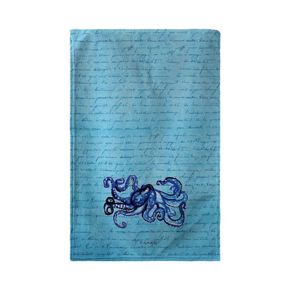 Betsy Drake Interiors Blue Bird & Snow Kitchen Towel