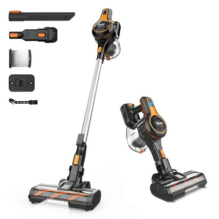 INSE Cordless Vacuum Cleaner  300W Rechargeable Stick Vacuum with Brushless Motor for Carpet Hardwood Floor Pet Hair S620