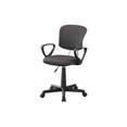 thumbnail image 3 of Kids Office Chair, Adjustable Height Swivel Ergonomic Desk Chair with Armrests - Grey Mesh, Black Metal, Contemporary Style for Home Office, Student Work, 3 of 7