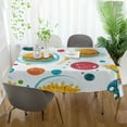 thumbnail image 3 of Yayeee Tablecloths 60" x 90" Rectangle Wrinkle Resistant Party Table Cover, Bubbles Hamburger, 3 of 8