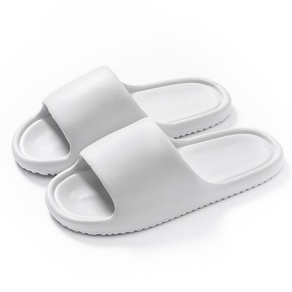 Keen Sandals For Women Spring And Summer Home Slippers Suitable For All Seasons Couples Indoor And Outdoor Thick-Soled Soft-Soled Lightweight Bathroom Summer Slippers Size 9-9.5 (Gray)