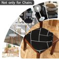 thumbnail image 4 of Chair Seat Covers set of 6 Stretch Printed Chair Covers for Dining Room Square Removable Washable Chair Protector Seat Cushion Slipcovers for Kitchen Office, 4 of 6