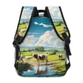 thumbnail image 4 of Fotbe Countryside Farm Cow Pattern Casual Backpack for School, Travel, and Outdoor Activities - Durable, Lightweight, and Comfortable, 4 of 5