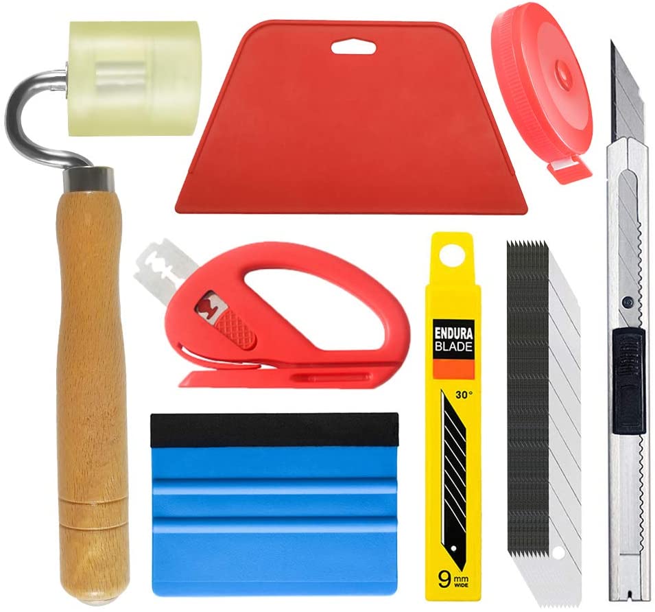 Tayyakoushi Wallpaper Tool Kit with Felt Squeegee Seam Roller for