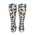 thumbnail image 6 of Rateoe Cute Butterfly print Women's Men's Novelty 20in Crew Socks Cotton Socks Knee High Socks for Walking,Running,Nurses,Pregnancy-One Size, 6 of 8