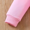 thumbnail image 7 of Baby Girls Outfits 2 Piece Casual Sweatsuit Long Sleeve Heart Sweatshirt Joggers Pants Fall Spring Cute Clothes Set, Pink, 2 Years, 7 of 7