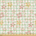thumbnail image 2 of Ambesonne Cherry Blossom Fabric by the Yard Upholstery, Apricot Flower Art, 5 Yards, Blush and Mustard, 2 of 5