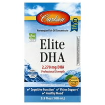 Carlson Elite DHA, Natural Orange, 3.3 fl oz (100 ml)