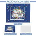 thumbnail image 3 of 13" Large Happy Birthday Gift Bag Blue with Greeting Card and Tissue Papers for Men Boys, 3 of 6