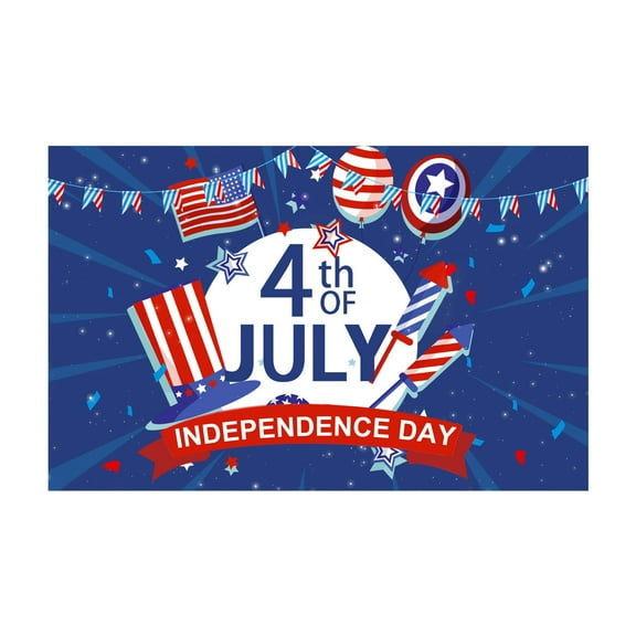 4th of July Independence Day Celebration Card – Festive Patriotic Design with Stars, Stripes & Fireworks – Perfect for Sending Holiday Wishes to Friends and Family