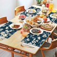 thumbnail image 2 of Pioneer Flower Floral Print Pattern Summer Placemats Table Placemats Set Of 4-Linen Kitchen Washable Placemats Table Mats 12x18 Inch Non-Slip Heat Resistant, 2 of 6