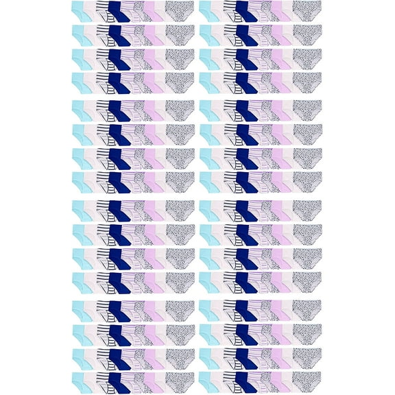 144 Pieces of Bulk Girls Cotton Panties Underwear Wholesale Lot, Colorful Underpants for Girl Children, Homeless Shelter Donation (Patterns)