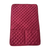 OAVQHLG3B 4 Pieces Sofa Headrest Cover for Recliner Chair with Storage Pockets Non Slip Armrest Cover Fuzzy Couch Cover Washable Furniture Protector