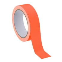 1.2 inch x 33 Feet Neon Gaffer Cloth Tape, 1 Roll Fluorescent Adhesive Tape Black Light Glow Tape for Party, Orange