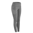 thumbnail image 6 of Twczz Girls Yoga Leggings with Pockets- Tummy Control High Waist Full Length Stretch Athletic Workout Pants Gray Size 6 Years, 6 of 9