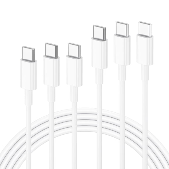 TianQiW USB C to USB C Cable 1M 3Pack, 60W 3A PD Fast Charging Cord Compatible with Samsung Galaxy S25 S24 S23 S22 S21 S20 Ultra A56 A55 A54 A53 A34 A16 iPhone 16 15