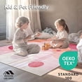 thumbnail image 4 of ODIKA 4'x6' Machine Washable Non-Slip Area Rug, Modern Petal Mosaic with Overlapping Rounded Shapes and Subtle Ombre Layers High Traffic Rug, Coral, 140978, 4 of 7