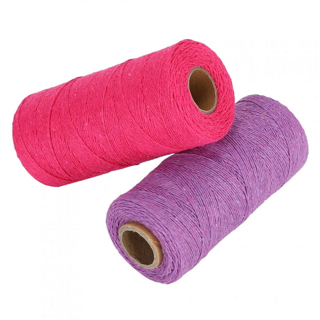 Pure Cotton Yarn,2Pcs Weaving Yarn 8/4 Knitting Machine Yarn Yarn Roll Meticulously Designed