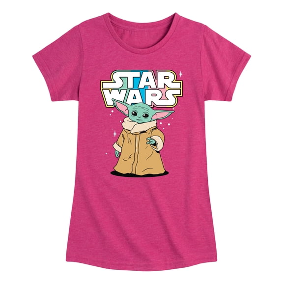 Star Wars - Rainbow Child - Youth Girls Fitted Short Sleeve T-Shirt