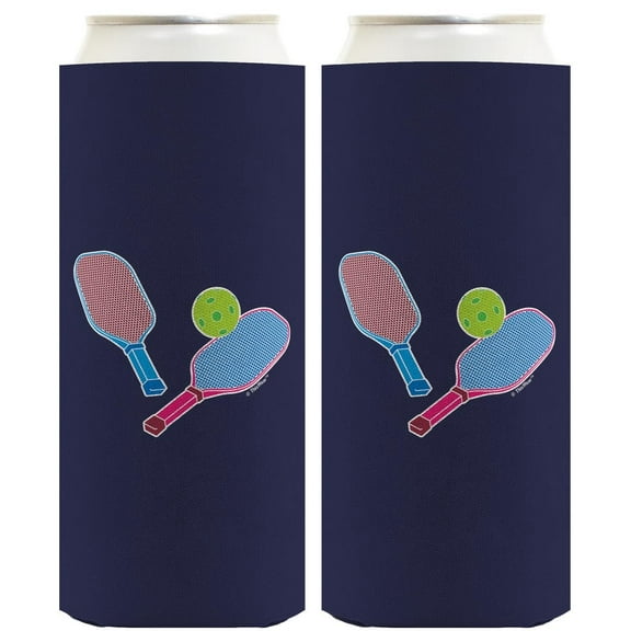 Pickleball Accessories Women Pickleball Gear 2-Pack Ultra Slim Can Thermocoolers