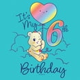 thumbnail image 2 of Girl's Care Bears Sweet Celebrations Bear It's My 6th Birthday Graphic T-Shirt, 2 of 4