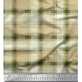 thumbnail image 1 of Soimoi Silk Fabric Gingham Check Fabric Prints by Yard 42 Inch Wide, 1 of 5
