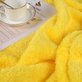 thumbnail image 4 of PiccoCasa Fluffy Fleece Blanket Lightweight Plush Throw Blanket for Couch Sofa Bed, Yellow Pet(30" x 40"), 4 of 6