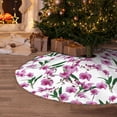thumbnail image 5 of Defioc Orchids Flowers for Christmas Tree Skirt Snowman Xmas Tree Skirt Farmhouse Christmas Decorations Tree Mat for Holiday Party Decor-36", 5 of 6