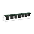 thumbnail image 3 of Meridian Furniture Pavilion Green Boucle Fabric Bench, 3 of 7