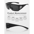 thumbnail image 7 of TINHAO Flip Up Polarized Sunglasses Fit Over Prescription Glasses, Hard Case Included, Wrap Around Shield UV400 Driving Sunglasses for Men Women, 7 of 7