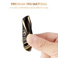 thumbnail image 4 of OFFCURVE KeyGuardz Keyless Remote Car Key Fob Outer Shell Cover Soft TPU Case for Honda Civic CR-V CR-Z Fit Insight Odyssey Pilot Ridgeline,Black Gold, 4 of 6