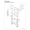 thumbnail image 4 of Kingston FB111DKL Kaiser Two-Handle 2-Hole 8" Centerset Kitchen Faucet in Polished Chrome, 4 of 5