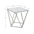 thumbnail image 2 of Lexicon Alfeo Steel and Stone End Table in Silver, 2 of 5