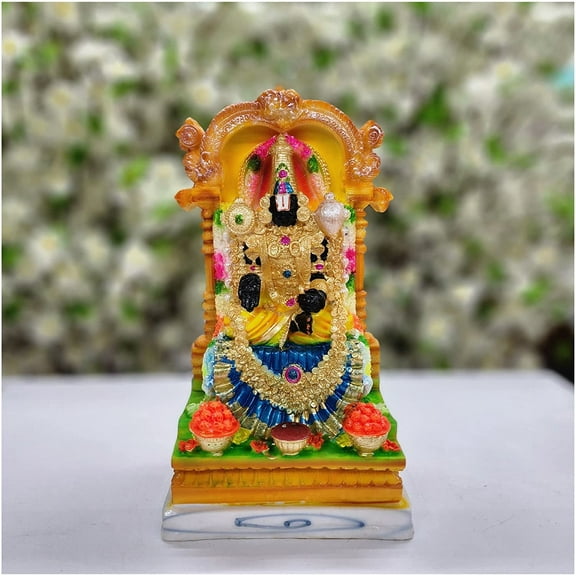 Tirupati Balaji Statue in Resin Balaji Idol Hindu God Statue Shree Venkateswara Idol Incarnation of Vishnu Srinivasa Statue Balaji Sculpture Indian Home Temple Decor Balaji Figurine - AtoZ India Cart