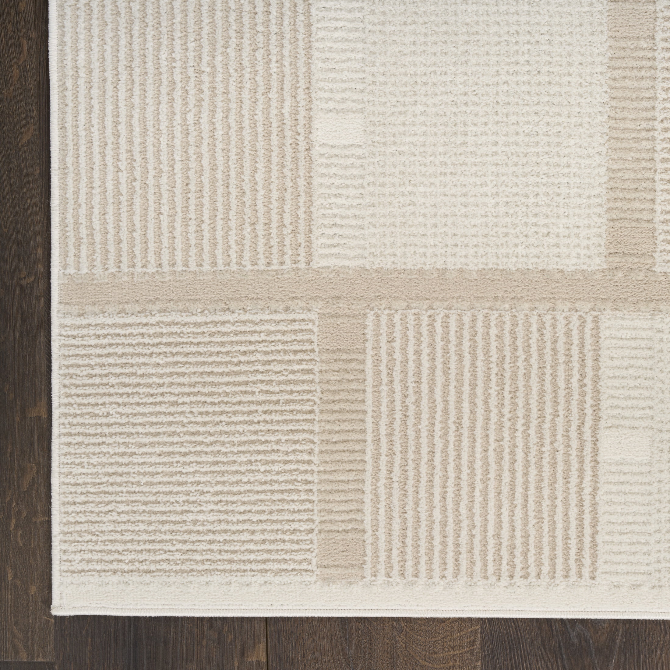 Nourison Nordic 8' x 10' Ivory Taupe Modern Indoor Rug