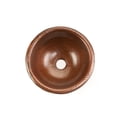 thumbnail image 3 of LR12RDB Small Round Self Rimming Hammered Copper Sink, 3 of 3