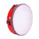 thumbnail image 1 of Pandereta de mano Yuarrent instrumento de percusión madera color rojo 10 pulgadas, 1 of 6