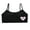 Black, variant on Girls' Cotton Cropped Bra Cami Training Bra Girls Sports Bralette FREE SIZE