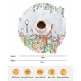 thumbnail image 6 of 15 Inch Round Placemats Set of 4, Spring Easter Non Slip Heat Insulation PP Table Mats, Rabbit Eggs Eucalyptus Leaf Floral Butterfly Washable Place Mats for Kitchen Dining Party Table Decor, 6 of 7