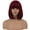 Wine Red, variant on BERON Wine Red Short Wigs Straight Bob Hair Wigs with Bangs for Women Synthetic Daily Use Wig