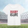 thumbnail image 3 of Girls Shirts American Football Fans Sports Gift Top Summer Kids Character Football Letter Printing Short Sleeve Out Wear T Shirt White, 5-6 Years, 3 of 3