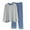 Blue, variant on hlysgo Pajama Set Men Soft Striped Long Sleeve Crew Neck Tops and Night Bottoms Men's Sleepwear Cozy Spring 2 Piece Matching Pjs Set Blue XXL