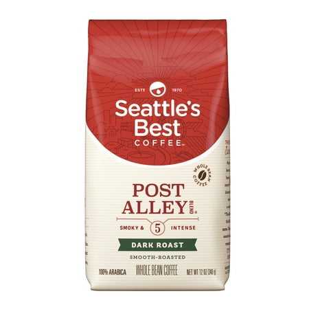 Dark Espresso Beans - Seattle's Best Coffee Signature Blend No. 5 Dark Roast Whole Bean Coffee, 12-Ounce Bag